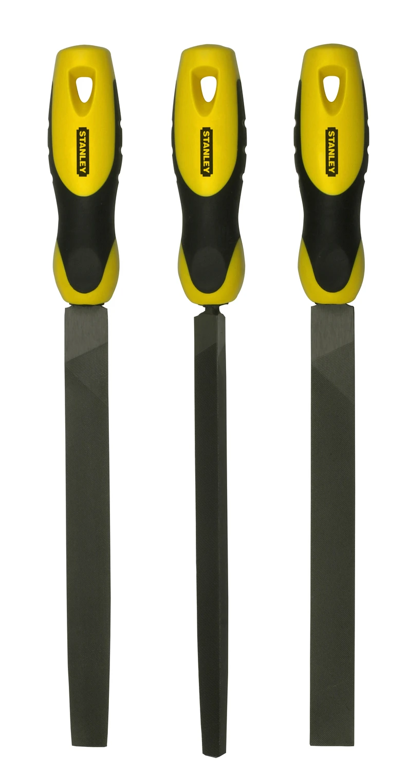 Stanley Halfrond/Driehoek/Plat Vijl 200mm Second Cut 2 Stanley Halfrond/Driehoek/Plat Vijl 200mm Second Cut - Afbeelding 2