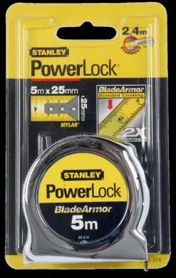 Stanley Rolbandmaat Powerlock Blade Armor - 5 Meter -Stanley Verkoopwinkel 0 33 514 P1