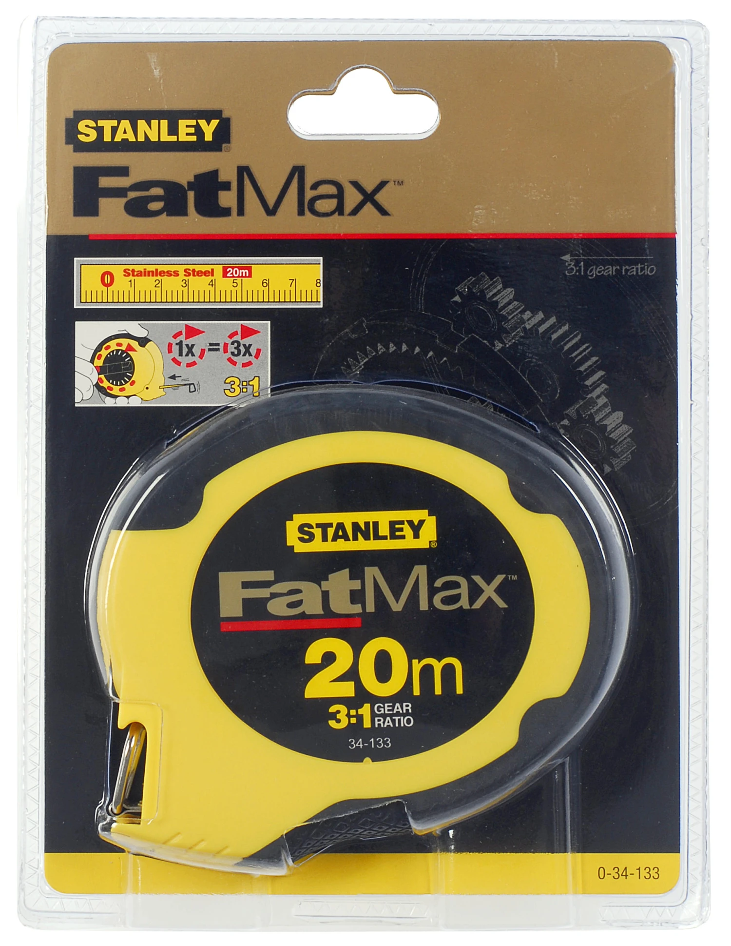 Stanley Landmeter FatMax Gesloten Kast - 20 Meter 2 Stanley Landmeter FatMax Gesloten Kast - 20 Meter - Afbeelding 2