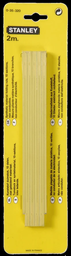 Stanley Duimstok Glasfiber 2 Meter -Stanley Verkoopwinkel 0 35 320 P1