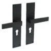 Intersteel Deurkruk Amsterdam Met Schild 250x55x2mm Profielcilindergat 55mm Zwart