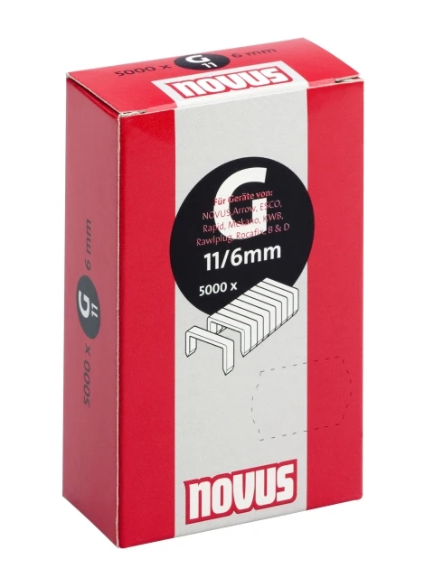 Novus Nieten Vlakdraad G 11/6 Mm - 5000 Stuks 1 Novus Nieten Vlakdraad G 11/6 Mm - 5000 Stuks