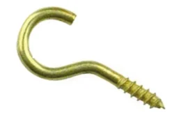 Gebu Schroefhaak Vermessingd 30 Mm - 100 Stuks