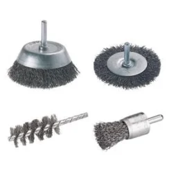 Wolfcraft Draadborstel Set 4-Delig