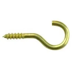 Gebu Schroefhaak Vermessingd 60 Mm - 100 Stuks