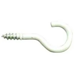 Gebu Schroefhaak Verzinkt Wit 60 Mm - 100 Stuks