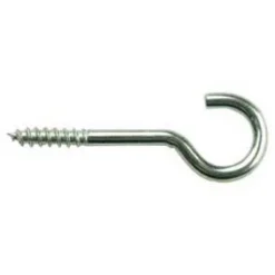 Gebu Schroefhaak Glansverzinkt Kleine Haak 60 Mm - 100 Stuks