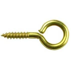 Gebu Schroefoog Messing 20 Mm - 100 Stuks 1 Gebu Schroefoog Messing 20 Mm - 100 Stuks