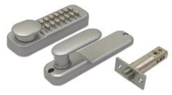 DX Codeslot Mechanisch Satijn Verchroomd Met Nachtschoot & Vastzetter