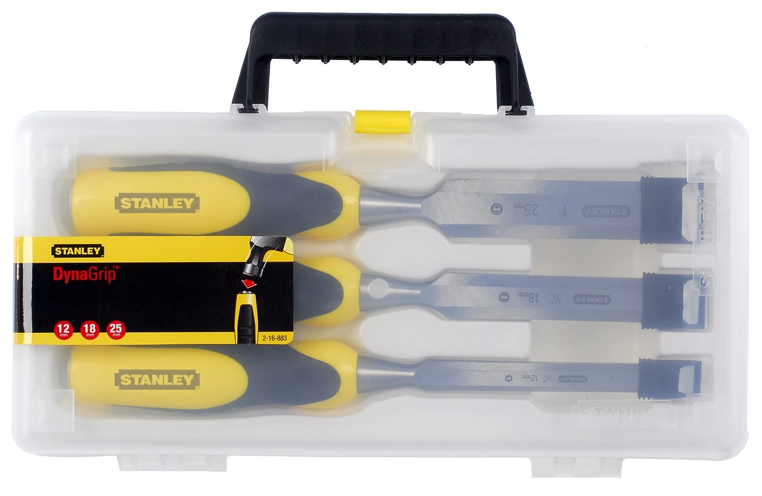 Stanley Steekbeitelset 3 Delig Dynagrip 12,18,25 Mm 2 Stanley Steekbeitelset 3 Delig Dynagrip 12,18,25 Mm - Afbeelding 2