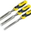 Stanley Steekbeitelset Dynagrip 3 Delig 1/15/20 Mm