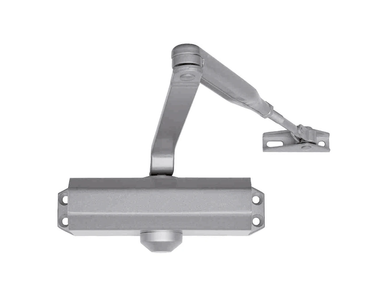 DX Deurdranger Briton 121 HO Met Stoparm Zilvergrijs 1 DX Deurdranger Briton 121 HO Met Stoparm Zilvergrijs