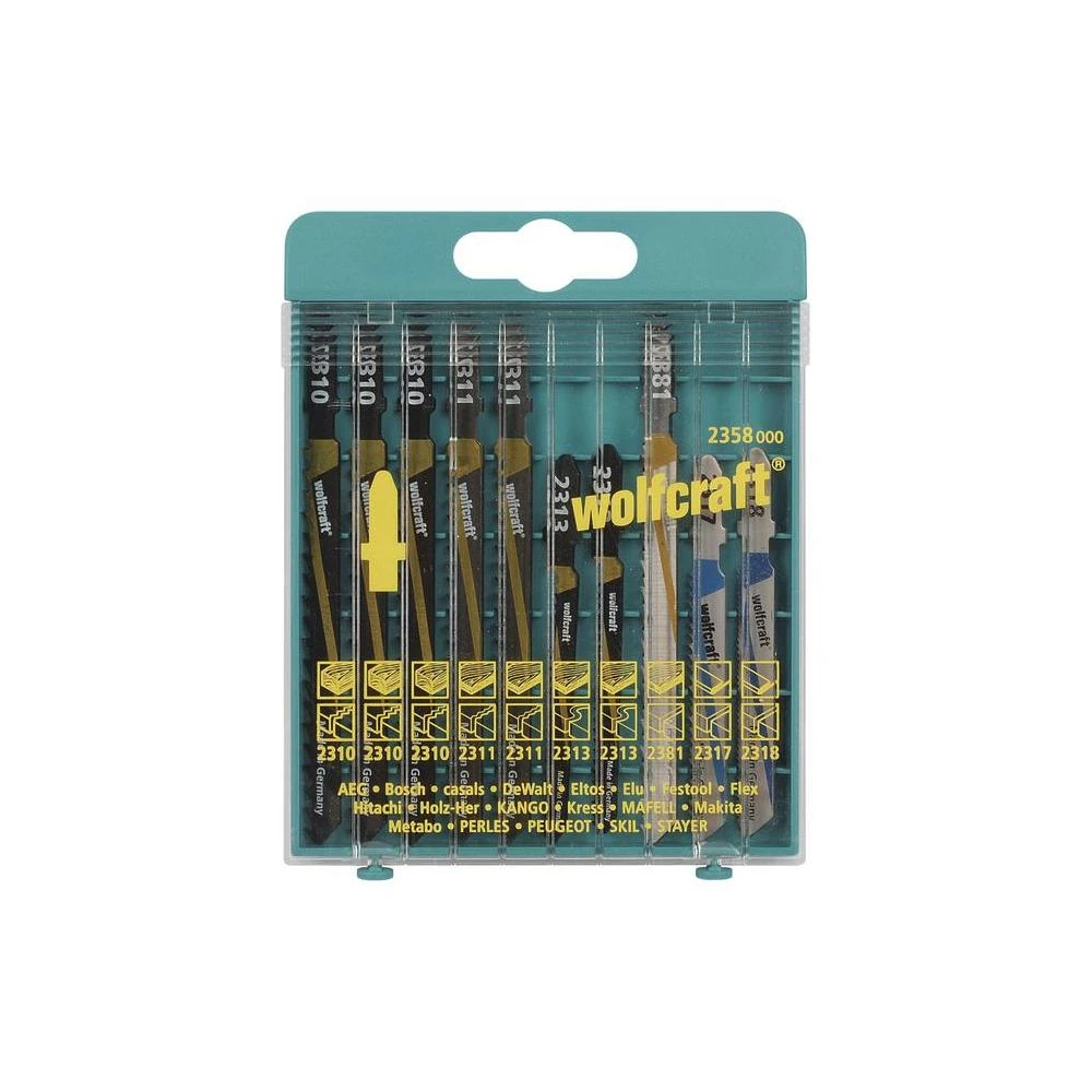 Wolfcraft Decoupeerzaagblad Set 2358 10-Delig 1 Wolfcraft Decoupeerzaagblad Set 2358 10-Delig