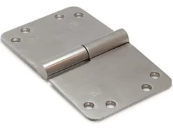 Kogelstiftpaumelle Kantelaaf Ronde Hoeken 150x89 Mm SKG***® RVS Geborsteld Rechts