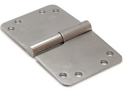 Kogelstiftpaumelle Kantelaaf Ronde Hoeken 150x89 Mm SKG***® RVS Geborsteld Rechts 1 Kogelstiftpaumelle Kantelaaf Ronde Hoeken 150x89 Mm SKG***® RVS Geborsteld Rechts