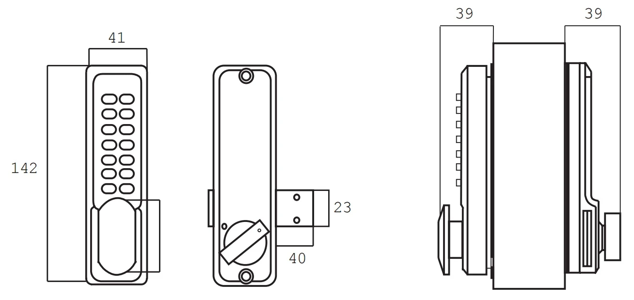 DX Mechanisch Codeslot Met Nachtschoot 2 DX Mechanisch Codeslot Met Nachtschoot - Afbeelding 2