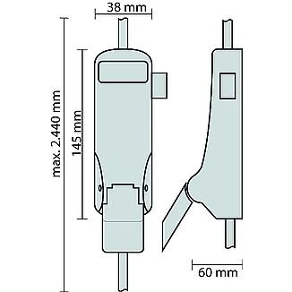Dulimex Anti-paniekpushpad DX 512P 2 Dulimex Anti-paniekpushpad DX 512P - Afbeelding 2