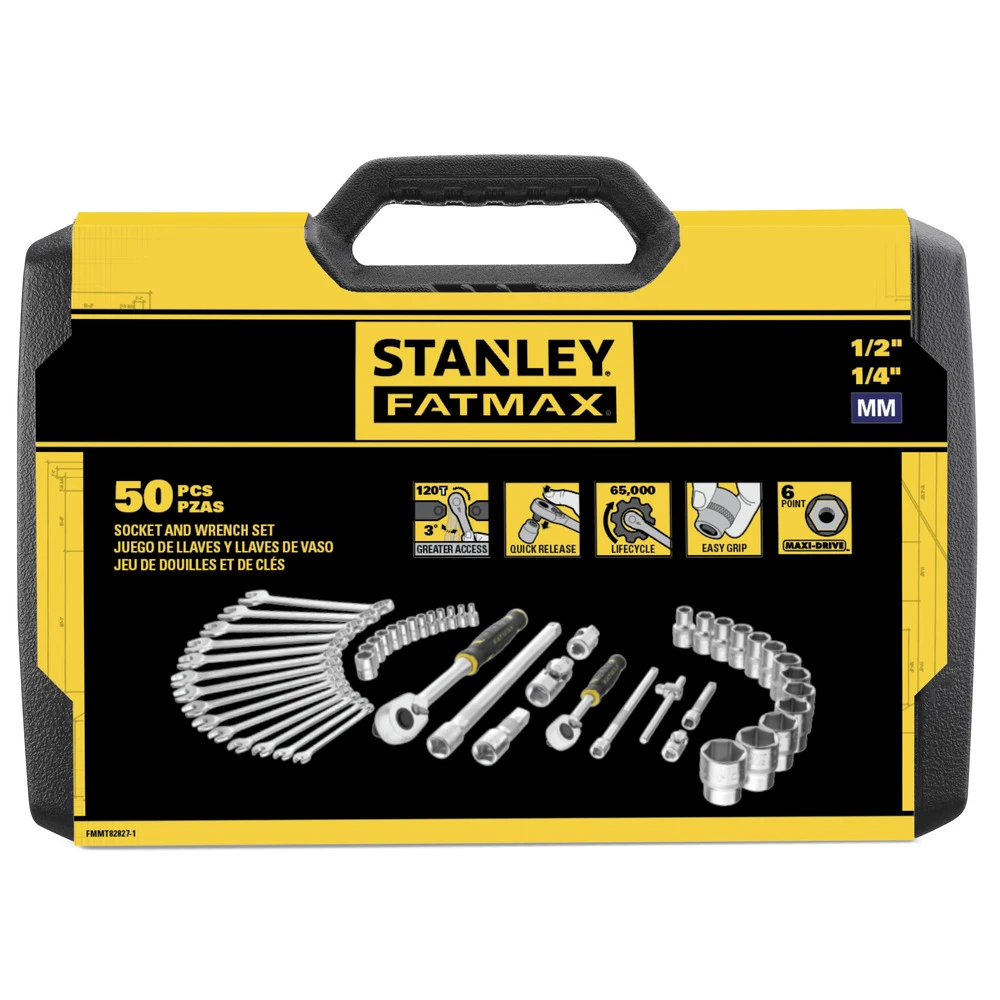 Stanley FatMax Dopsleutelset (49 Delig) 9 Stanley FatMax Dopsleutelset (49 Delig) - Afbeelding 9