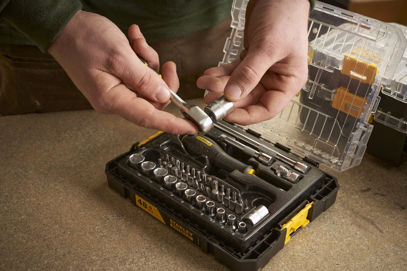 Stanley FatMax 1/4" Dopsleutelset (48 Delig) 7 Stanley FatMax 1/4" Dopsleutelset (48 Delig) - Afbeelding 7