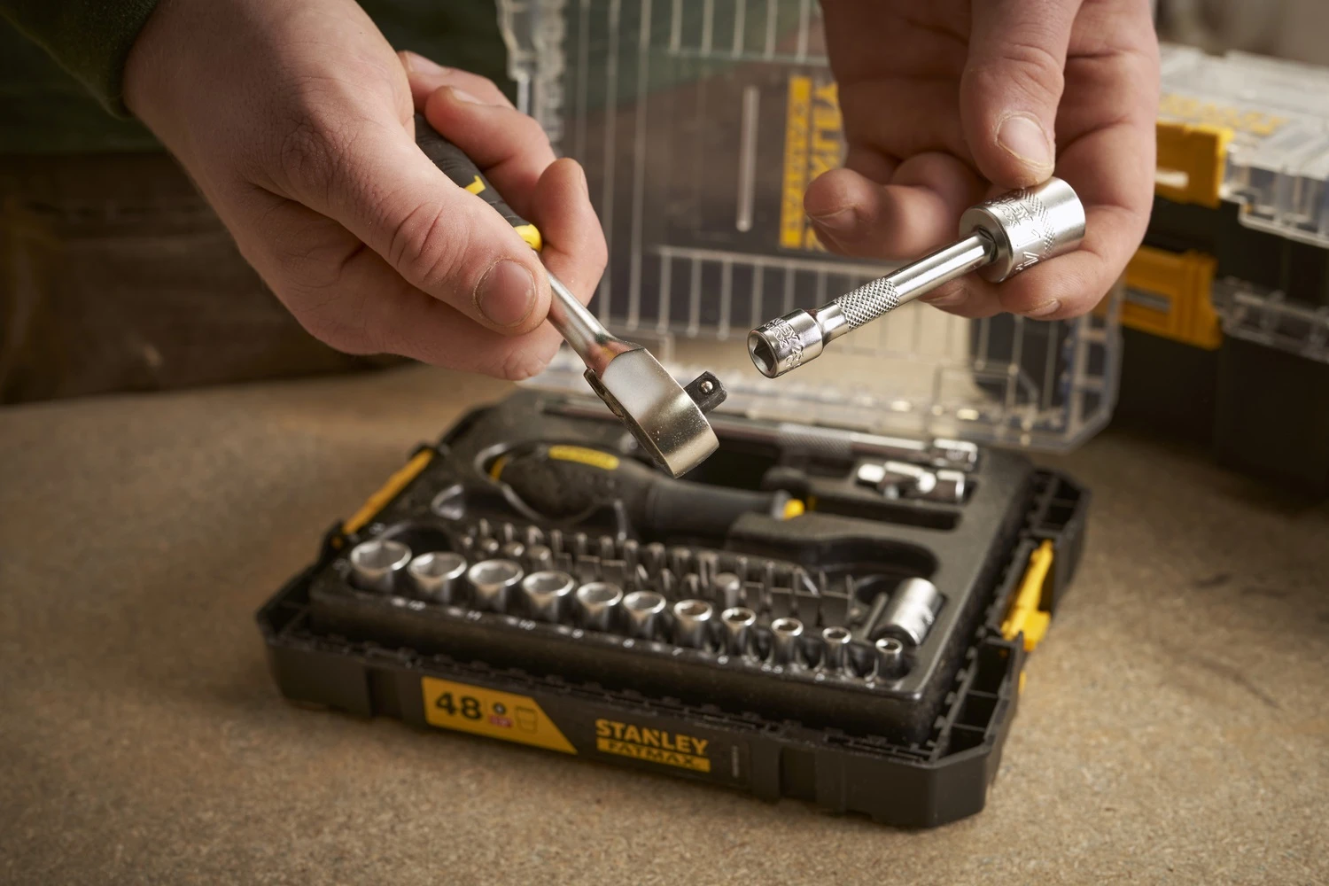 Stanley FatMax 1/4" Dopsleutelset (48 Delig) 8 Stanley FatMax 1/4" Dopsleutelset (48 Delig) - Afbeelding 8