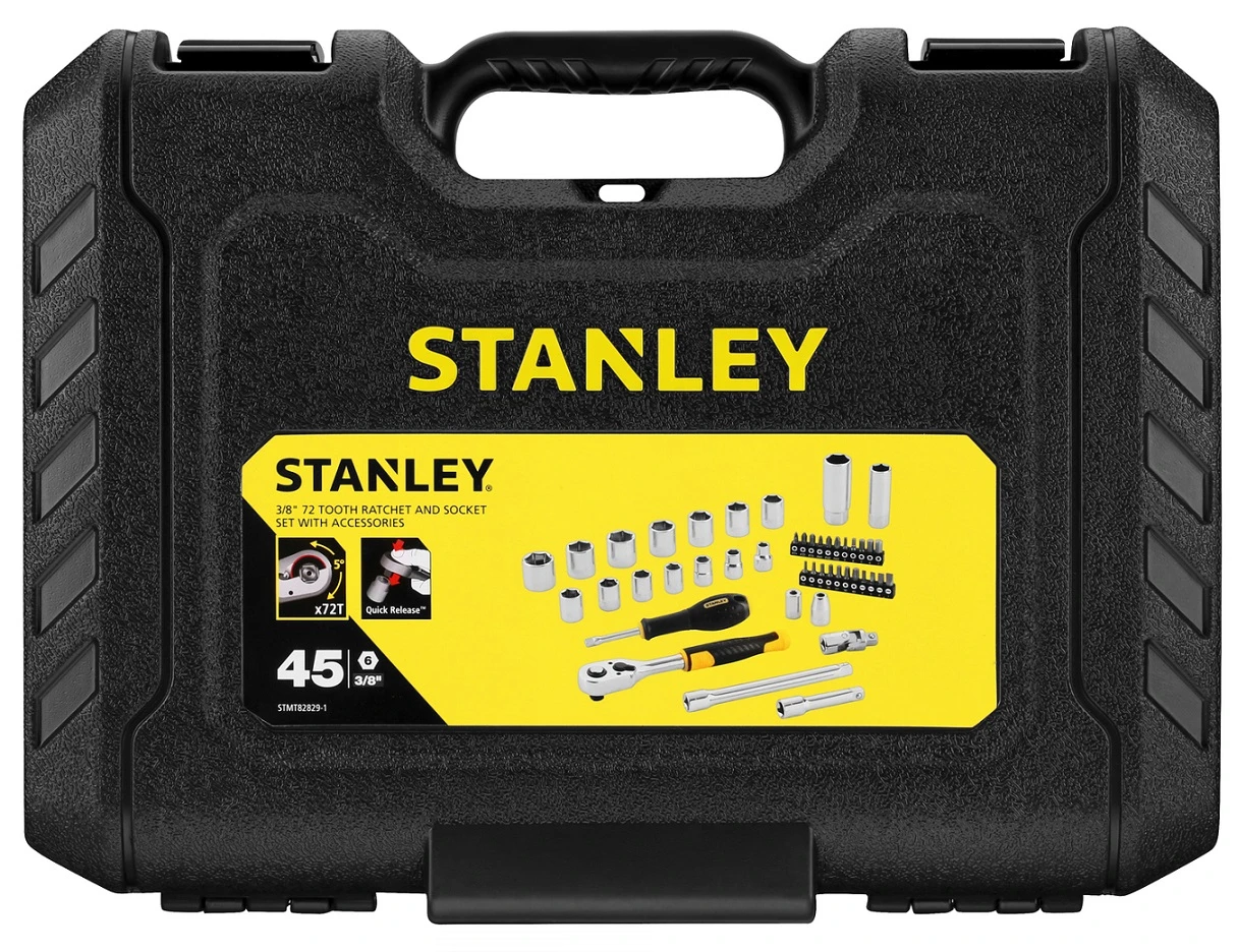 Stanley 3/8" Doppenset (45 Delig) 9 Stanley 3/8" Doppenset (45 Delig) - Afbeelding 9