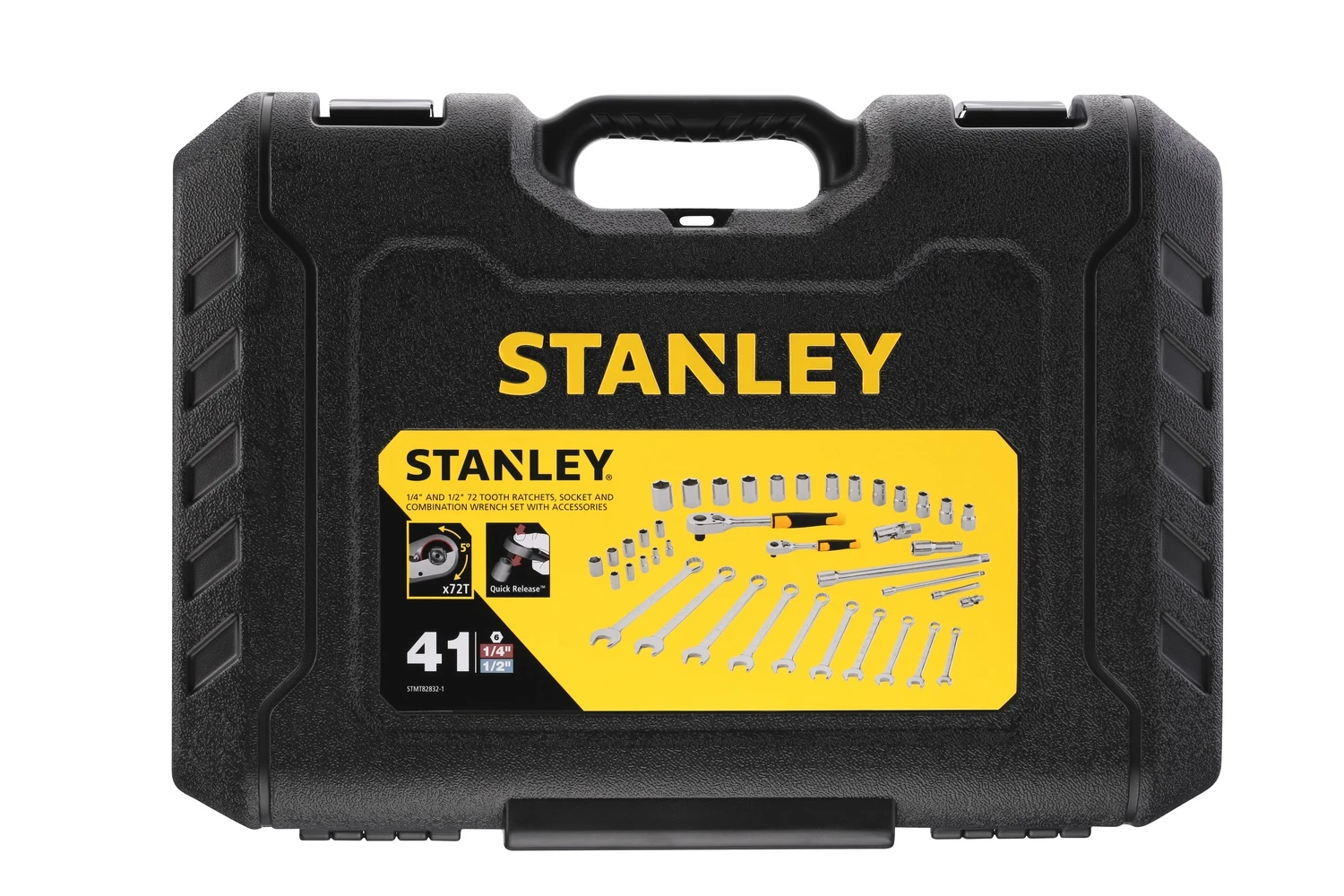 Stanley 1/2"+1/4" Dopsleutelset + Ringsteeksleutels (41 Delig) 13 Stanley 1/2"+1/4" Dopsleutelset + Ringsteeksleutels (41 Delig) - Afbeelding 13